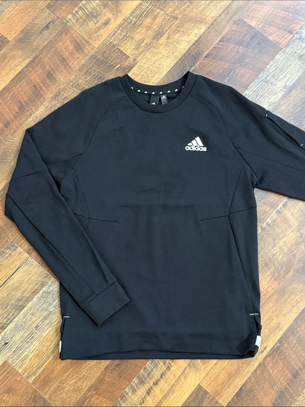 Adidas Game Day Crewneck Sweatshirt Black Men’s Small NWT